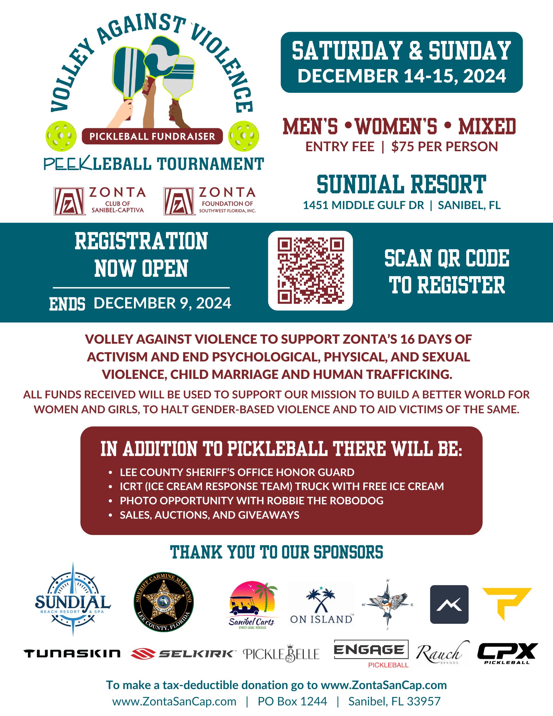 Flyer - Volley Against Violence