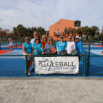 Volley Against Violence Photo with Sign